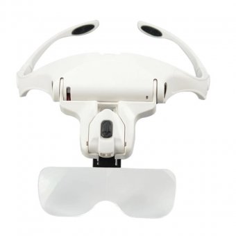 Lupa cu 2 lumini LED, 5 lentile 1.0X-3.5X, Reincarcabile USB