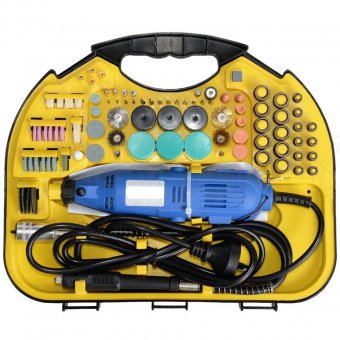 Set trusa minifreza tip biax, 115 piese, 135W, 33000 RPM