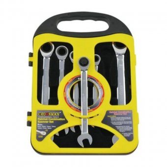 Trusa 7 chei combinate 8-19 mm cu clichet, crom-vanadium