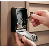 Pachet format din Cutie metalica pentru chei, cifru mecanic, 118 x 83 mm si Organizator chei 