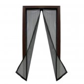 Plasa usa insecte, inchidere magnetica 220X100 + pioneze, negru
