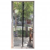 Plasa usa insecte, inchidere magnetica 220X100 + pioneze, negru