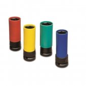 Trusa chei tubulare de impact, cu protectie, 4 piese
